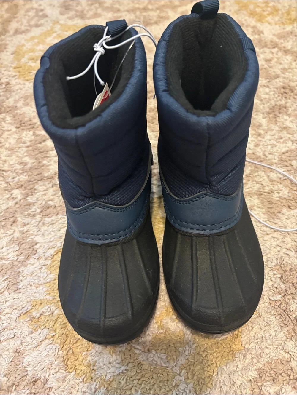 Falls Creek Navy and Black Kids Snow Boots